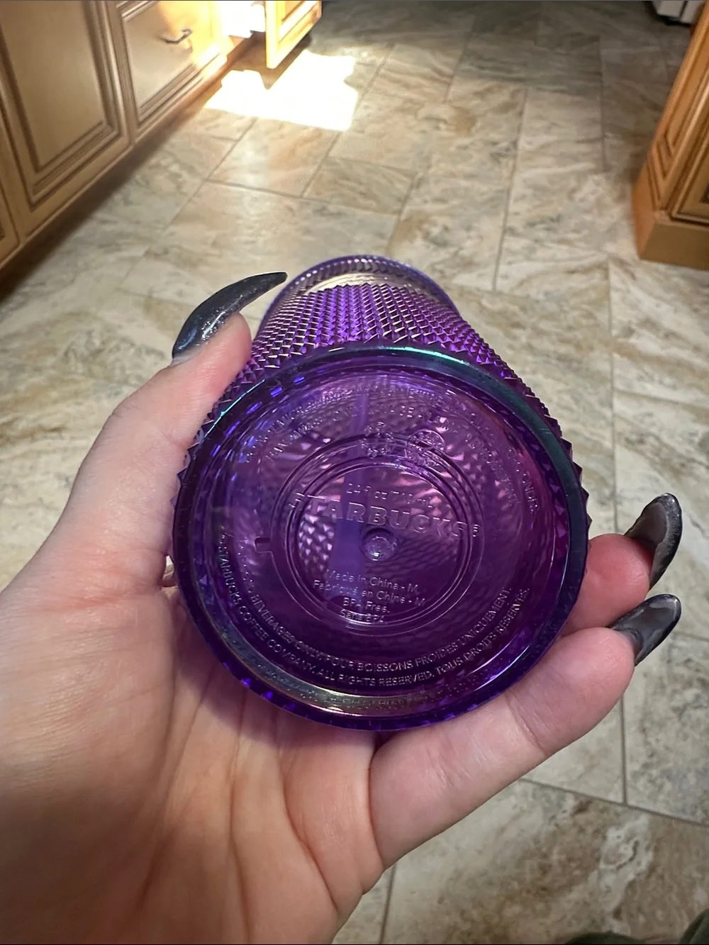 Starbucks Iridescent Purple Studded Tumbler